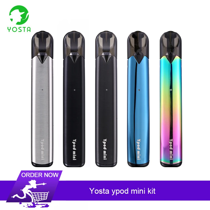 

Original Yosta 2019 New ypod mini kit built-in 310mah battery vape Pod System Vape Kit with 1.0ml cartridge vs E8 Pod E-cig Kit