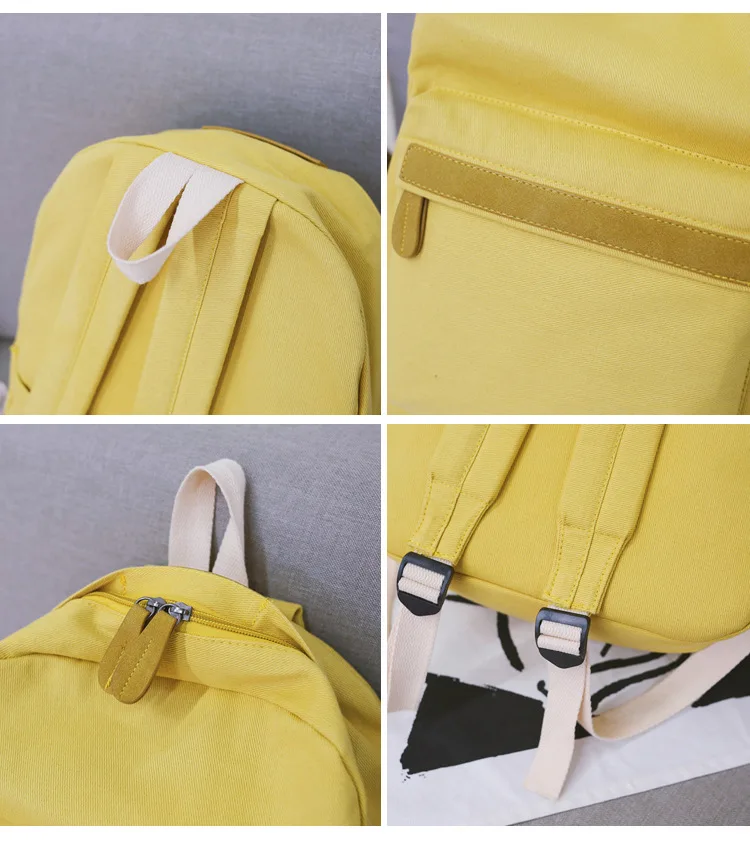 Preppy style Student backpack High quality canvas women's bag Large capacity female travel backpack laptop bag for women Daypack (11)