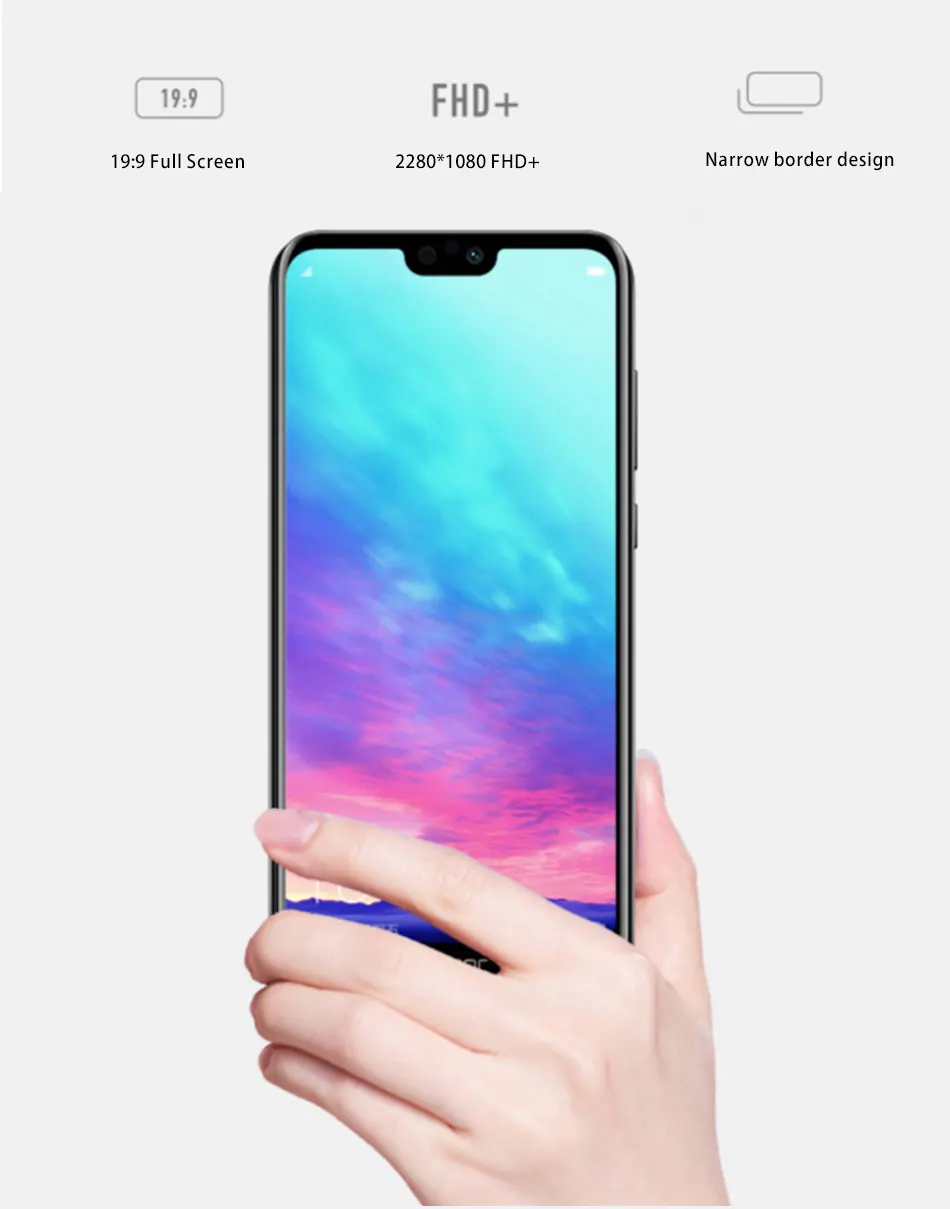 Honor 9i, Всемирная прошивка, Face ID 5,8" 4 GB Оперативная память 64/128 ГБ Встроенная память 4 аппарат не привязан к оператору сотовой связи смартфон, с отпечатком пальца, восемь ядер, 3000 мА/ч, Батарея мобильного телефона