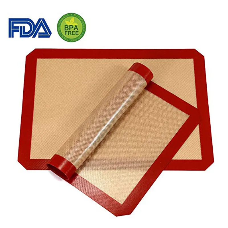 

Baking Mat Silicone -Non Stick BPA Free FDA Approved Food Grade Reusable Cookie Sheet Liner for Bake Pans