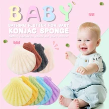 Мягкий не раздражающий натуральный 1 шт. Konjac Косметическая пуховая Очищающая губка для макияжа средство для чистки лица гладкая Эфирная