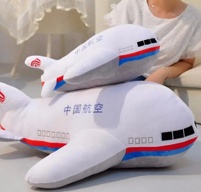 40cm/55cm/95cm Simulation plane plush toy children's aircraft large