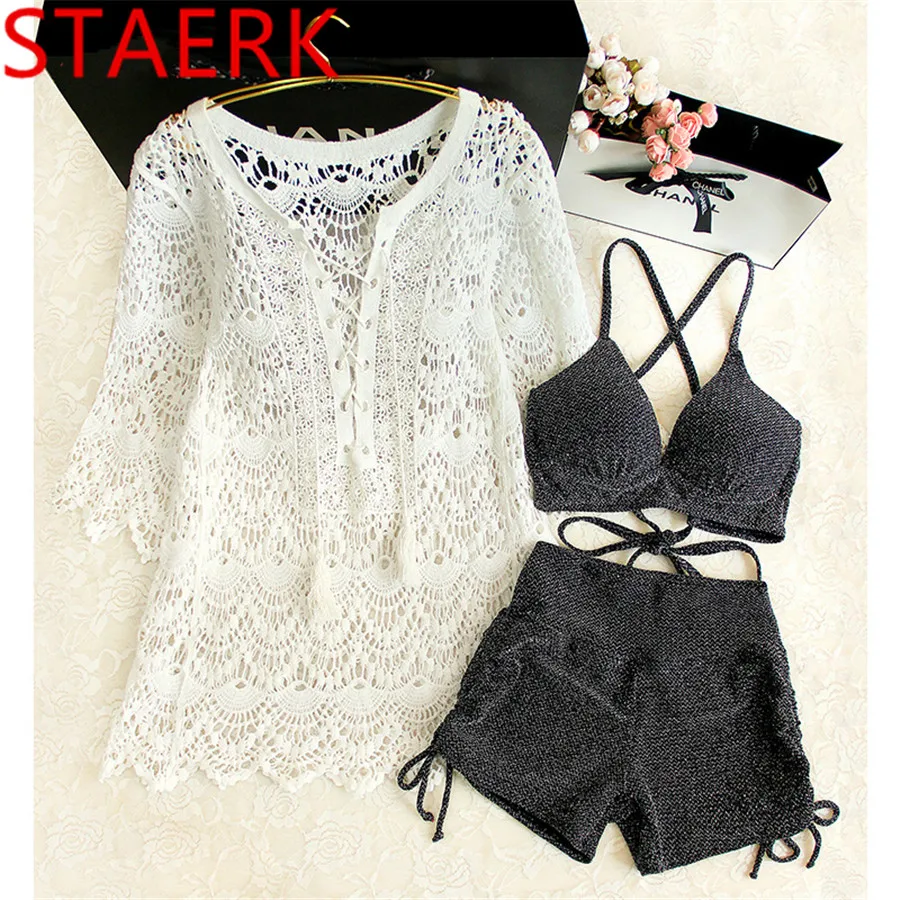 

2018 New Staerk Push Up Top Sale Sexy Mini Micro Swimwear Bikinis Women High Waisted Bathing Suits Neck Swimsuit Ladies