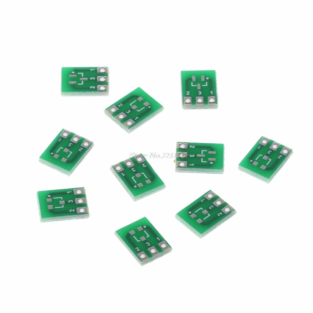 10 шт. двухсторонний SMD SOT23 3 DIP SIP3 адаптер PCB плата DIY конвертер интегральные схемы