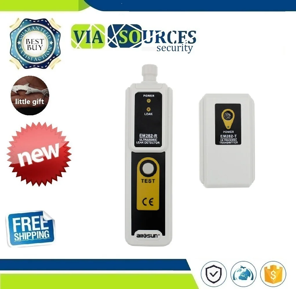

Ultrasonic leak detector 40KHz ultrasonic transmitter reliable detection gas leak detector LED Indicator all-sun EM282