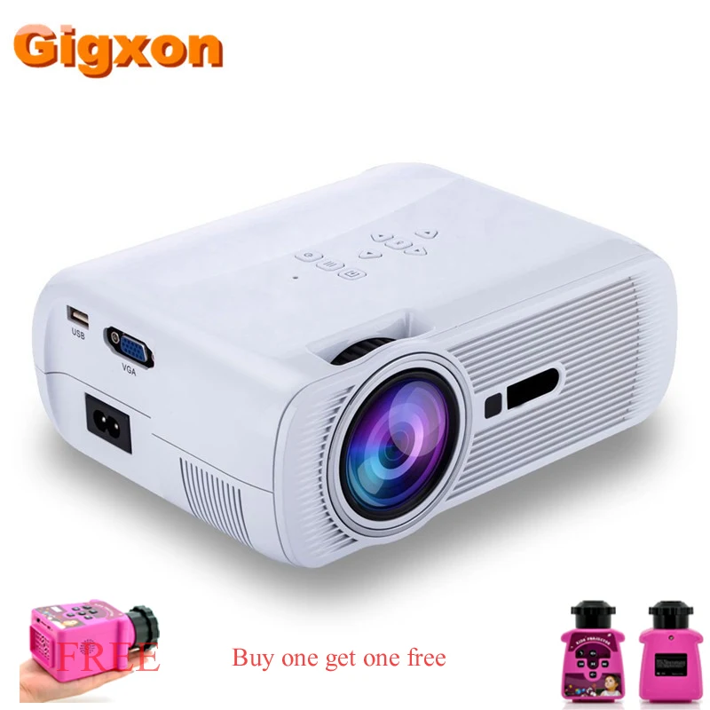 Gigxon - G80 1000 Ansi Lumens 1080*840 Full HD Mini Portable Home Theater Proyector LCD Projector