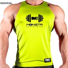 Gymohyah/брендовая быстросохнущая одежда, майка для бодибилдинга и тренажерного зала, мужская рубашка без рукавов для фитнеса, Хлопковая мужская майка, модный жилет