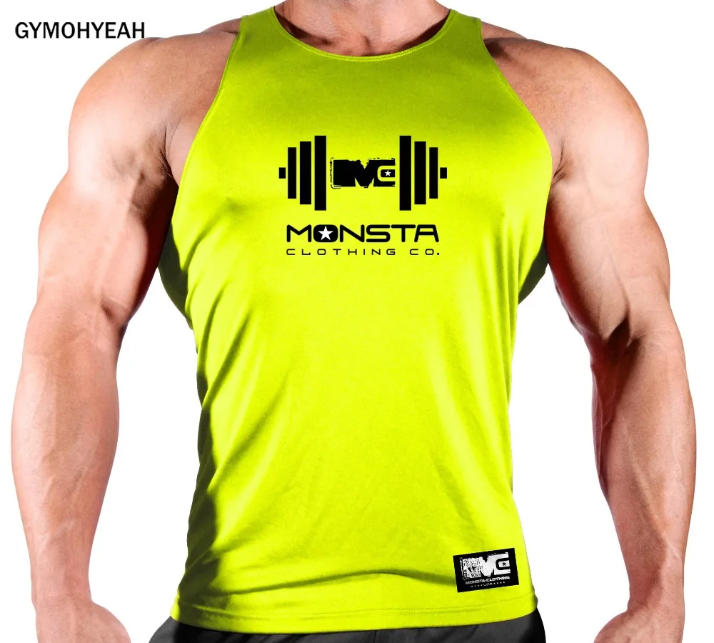 

GYMOHYEAH Brand Quick drying Clothing bodybuilding Gyms tank top men Fitness Sleeveless Shirt Cotton men undershirt fashion vest