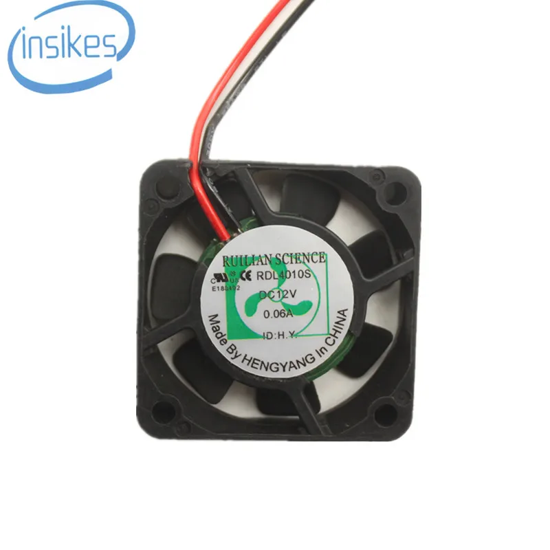 Ruilian Science RDL4010S Silent Cooling Fan DC 12V 0 06A 4010 4cm 40 40 10mm 2