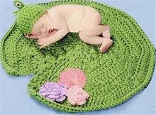 AliExpress selling frog lotus leaf shape modeling child handmade hat children cap