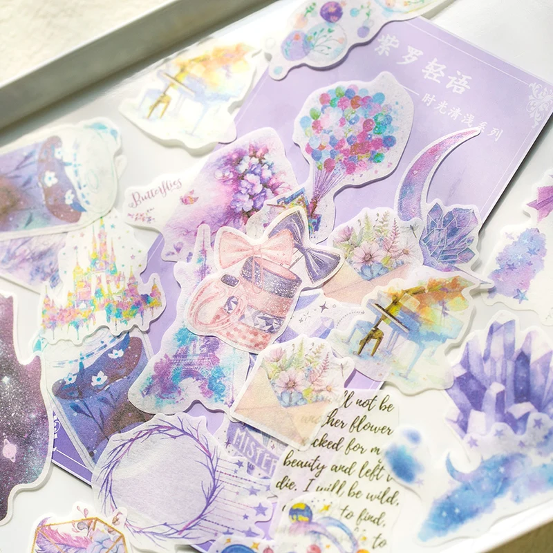 

60pcs/pack Whale Kawaii Journal Diary Pink Girl Japanese Small Diy Travel Paper Cute Stickers Scrapbooking Flakes Stationery