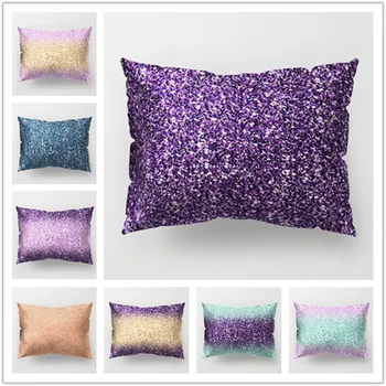 

Colorful Particle Pillow Case Bed Home Rectangle 30*50cm Pillowcase Cover Agate Marble