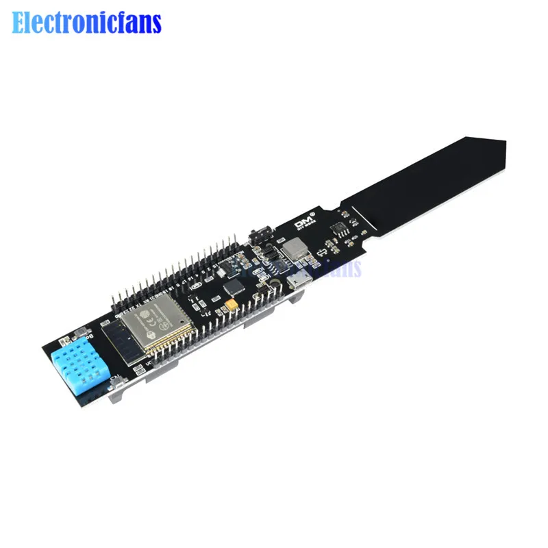 Buy ESP32 DHT11 CP2104 WIFI Bluetooth Temperature Humidity Soil Moisture Sensor Detection Module 18650 Battery Shield for Arduino