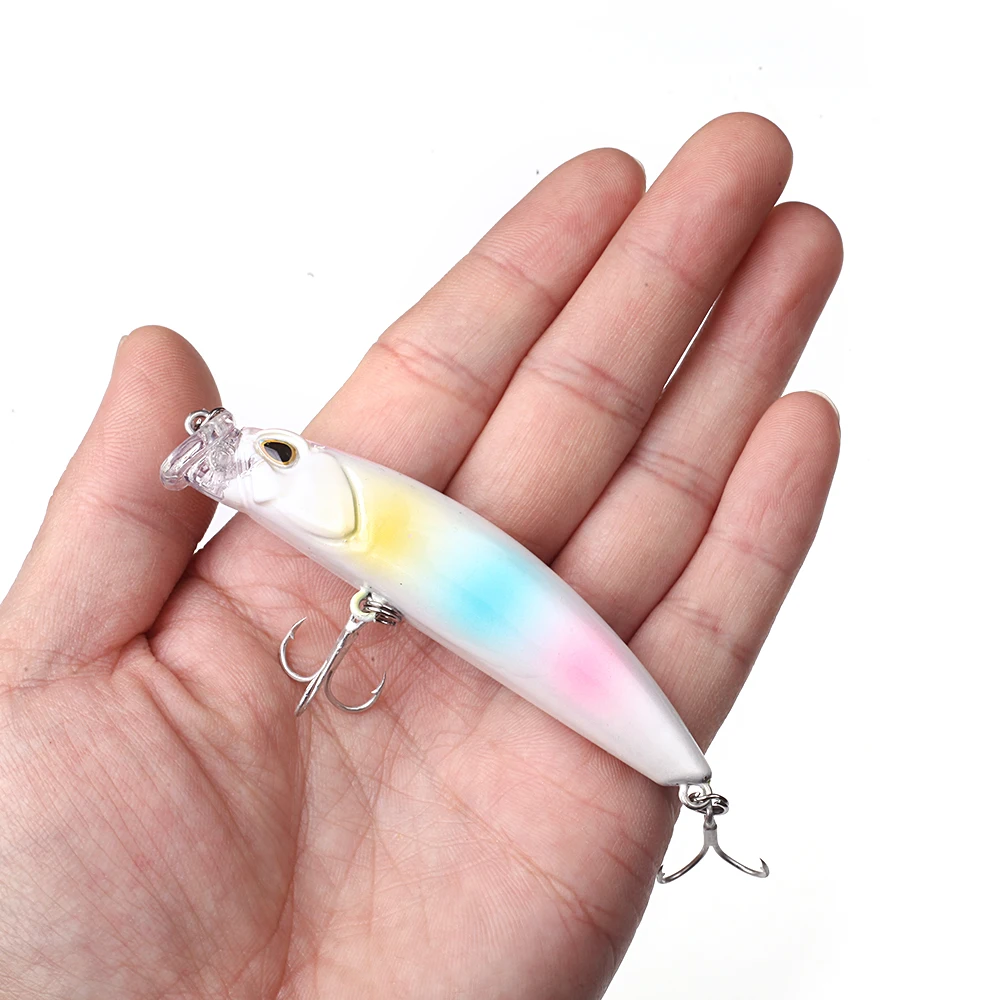 1 Uds 80mm 10g señuelo de pesca duro carpa pesca agua fresca cebo para insectos señuelo falso pesca Jerkbait Minnow Crankbait|minnow crankbaits|lure hardfishing lure - AliExpress