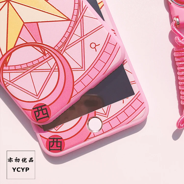 Чехол для iphone XS Max Sailor Moon+ пленка для экрана из закаленного стекла, Чехол для карт Sakura для iphone X XR 6 6 S 7 plus 8 8 plus