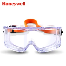 Защитные очки Honeywell, прозрачные Спортивные очки с большим видением, пылезащитные лабораторные рабочие химические защитные очки