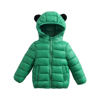 

Autumn/winter Kids Baby Coats For Boys Small Ear Children Down Cotton Jackets Fashion Clothes Girls Warm Outerwear Costume