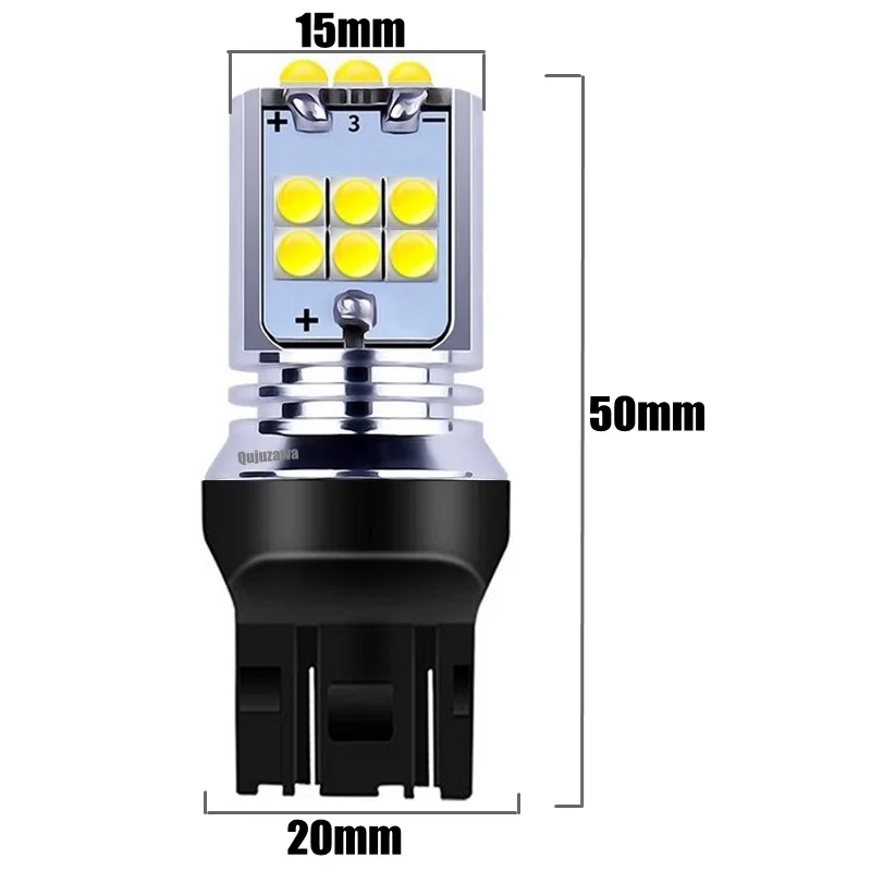 1 шт. Новинка T20 7443 W21/5 Вт супер яркий светодиодный чип CREE, автомобильная сигнальная лампа, автомобильная Тормозная лампа, дневной ходовой светильник, красный, белый, желтый