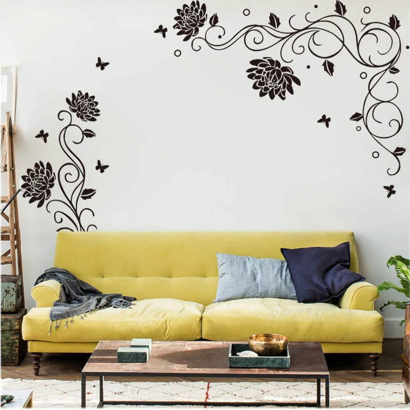 Наклейки на стену. Акриловые наклейки на стену. Декор стены акриловыми наклейками. Декор стены в гостиной. Интерьерные наклейки для гостиной.