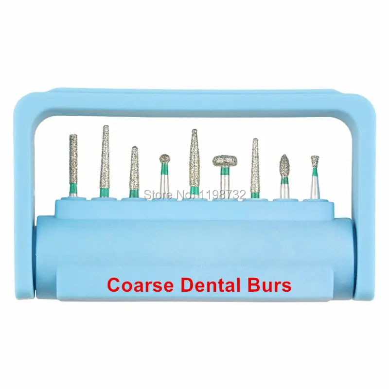 

1Set Dental Lab Materials Diamond Burs Polished Coarse Polishing Bur Holder Block High Speed Handpiece Dentist Products