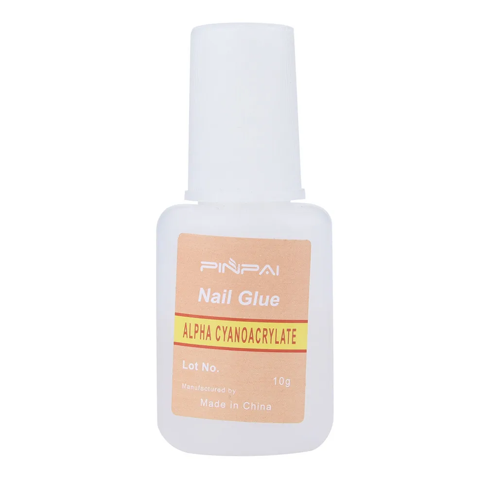 

New 2018 Fashion 10g Nail Art Glue With Brush On Strong Adhesive Lady Girl Fake Acrylic False Tip Drop Shipping