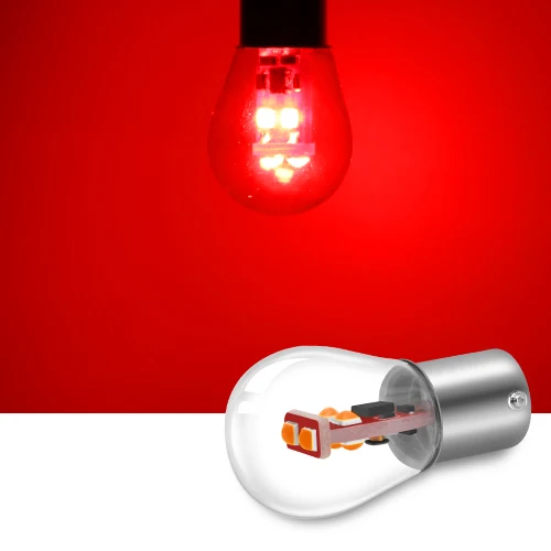Red 2 шт. 1156 BA15S P21W 1157 BA15D BAY15D P21/5 Вт BAU15S светодиодный лампы S35 800LM R5W Автомобильный светодиодный светильник s лампа сигнальные лампы авто светильник - Emitting Color: Red