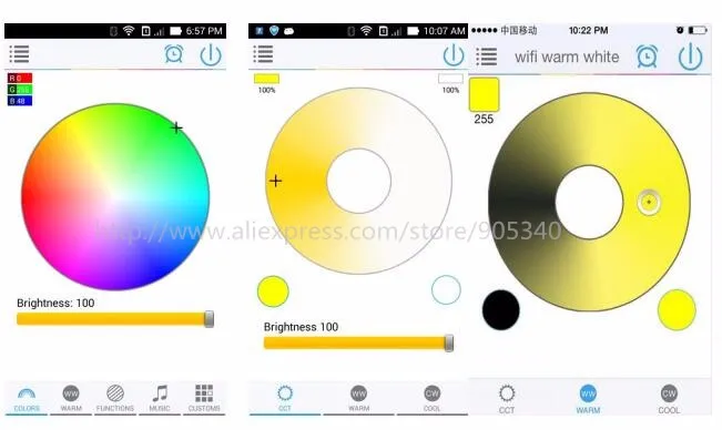 16 миллионов цветов Wifi RGB led контроллер мини 5 каналы rgb/WW/CW Светодиодный контроллер смартфон управление музыкальный таймер контроллер led RGB