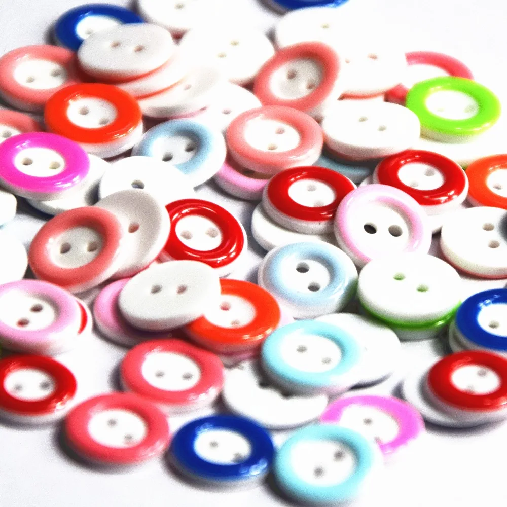 13mm DIY plastic buttons lovely round shape sewing clothes button for