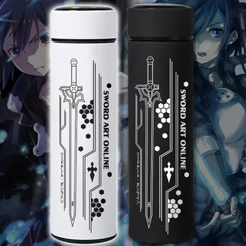 

OUSSIRRO SWORD ART ONLINE Mugs With Cover Pure Color Thermos Mugs Cup Kitchen Tool Gift