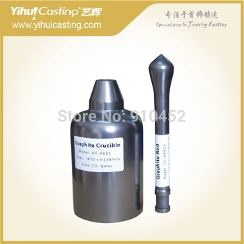 

IsostaticK2 Graphite crucible and stopper,casting crucible and stopper For Yasui ,graphite products,Yasui K2E/ KT17