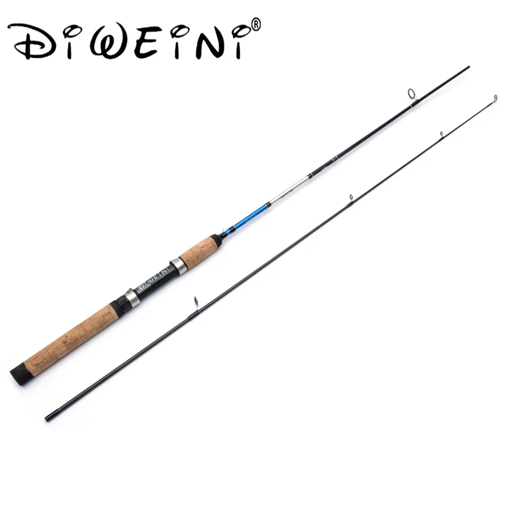 

DIWEINI M Power 99% Carbon 1.8M 2 Section Soft Lure Fishing Rod Lure Weight 3-15g Spinning Fishing Rod For Lure Fishing