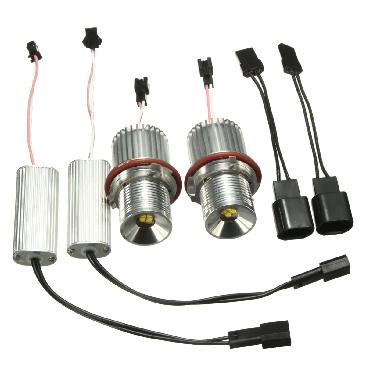Beste 1 Paar 40W Auto Led Angel Eyes Marker Halo Ring Light Lamp H8 Lamp Voor Bmw E39 E60 E61 e65 E66 E83 E87 63126904048