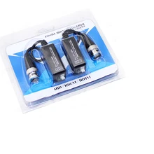 10Pairs 20Pieces ABS Plastic CCTV Video Balun CCTV Accessories Passive Transceivers 2000ft Distance UTP Balun BNC Cable water resistant utp twisted pair video balun transceivers w extension cable black pair