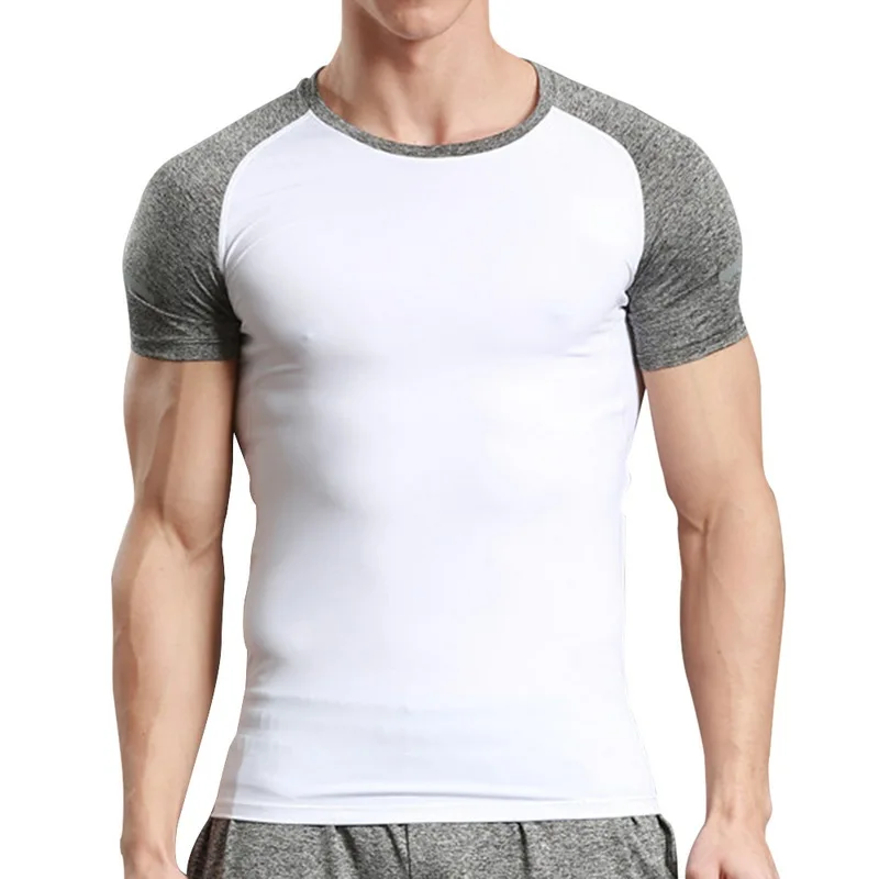 

Vertvie Men Short Sleeve Men's Sport Running Shirt Quick Dry Basketball Soccer Training T Shirt Men Gym Clothing Sportswear 2019