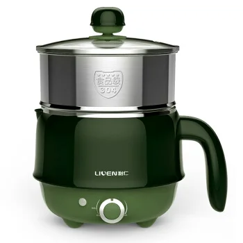 

10% 1.5L multi-function electric cooker/steamer/stew pot 2 layers 304 food grade stainless steel electric heating cup Steaming