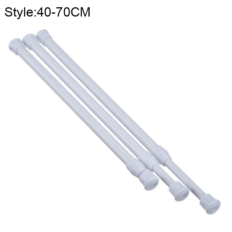 Telescopic Net Voile Tension Curtain Rail Pole Rods Extendable Spring Loaded SSH 