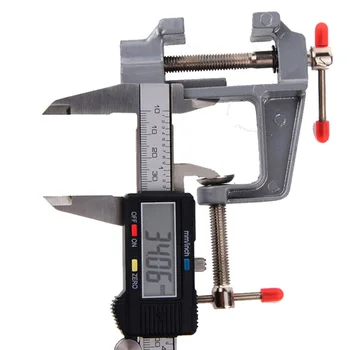 

1 Piece 3.5 Inches Bench Vise Mini Tool Vice Muliti-Funcational Small Jewelers Hobby Clamp Table Aluminum Miniature Vise