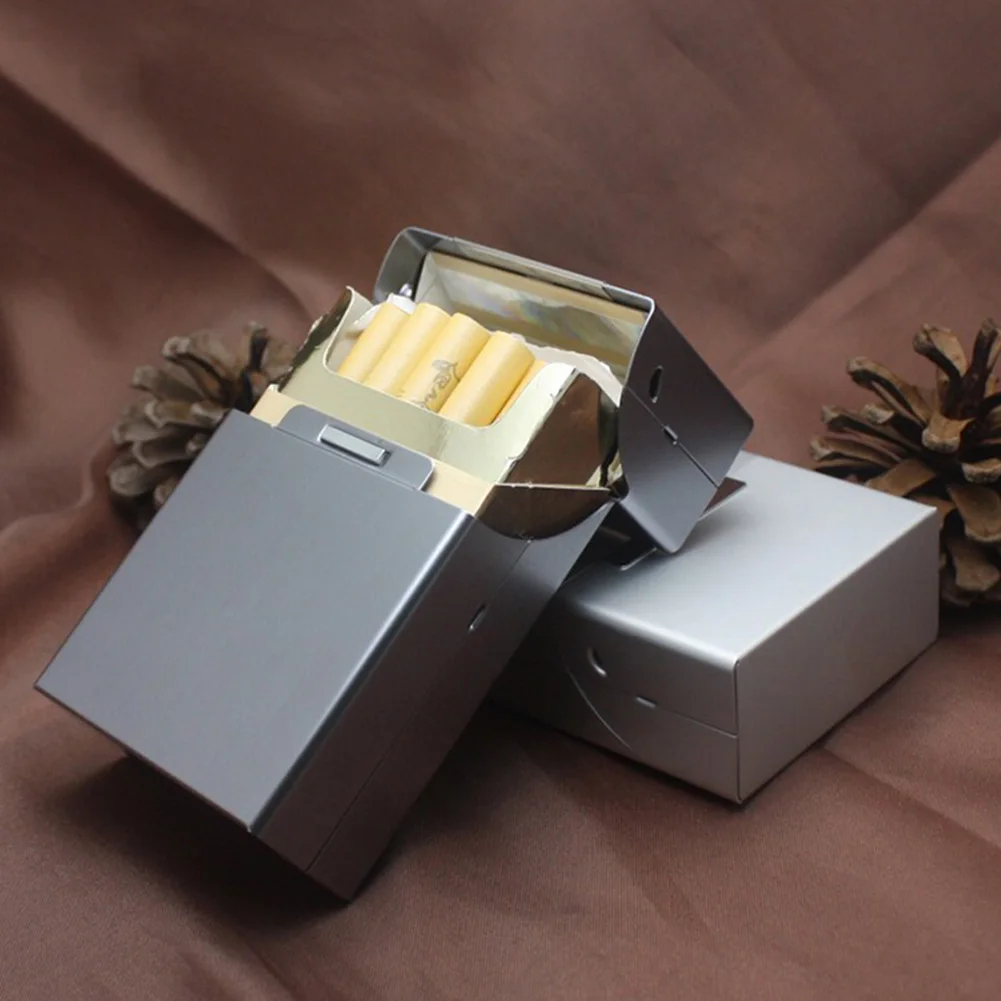 1 шт., алюминиевый чехол для сигарет, держатель для табака, карманная коробка, контейнер для хранения, подарочная коробка