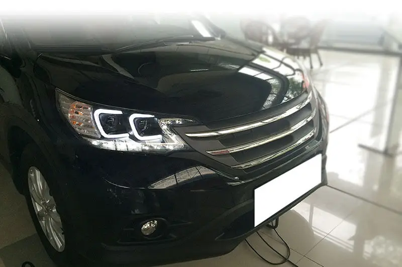 U образный передний светильник Angel Eye для Honda CRV 2012 2014 головной s динамический