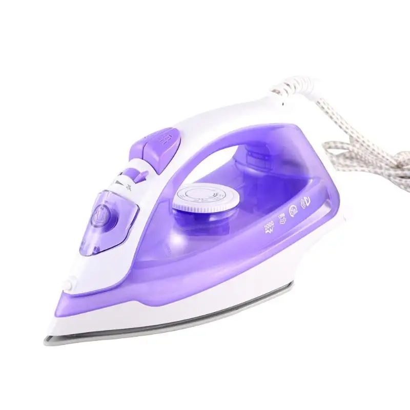 

2400W Electric Irons Portable Handheld Electric Steam Iron Ceramic Baseplate Temperature Control Home Travel Garment Flatiron