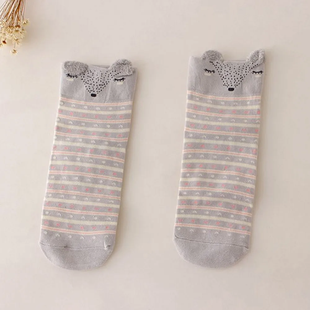 JAYCOSIN/модные носки в стиле унисекс; милые женские носки с рисунками животных из мультфильмов; женские носки; теплые мягкие хлопковые носки для девочек; C2MAR9