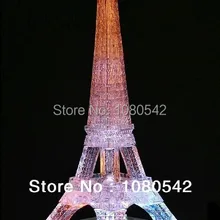 Кристалл флэш Эйфелева башня 3D головоломка DIY образовательные забавные горячие игрушки Пазлы для детей