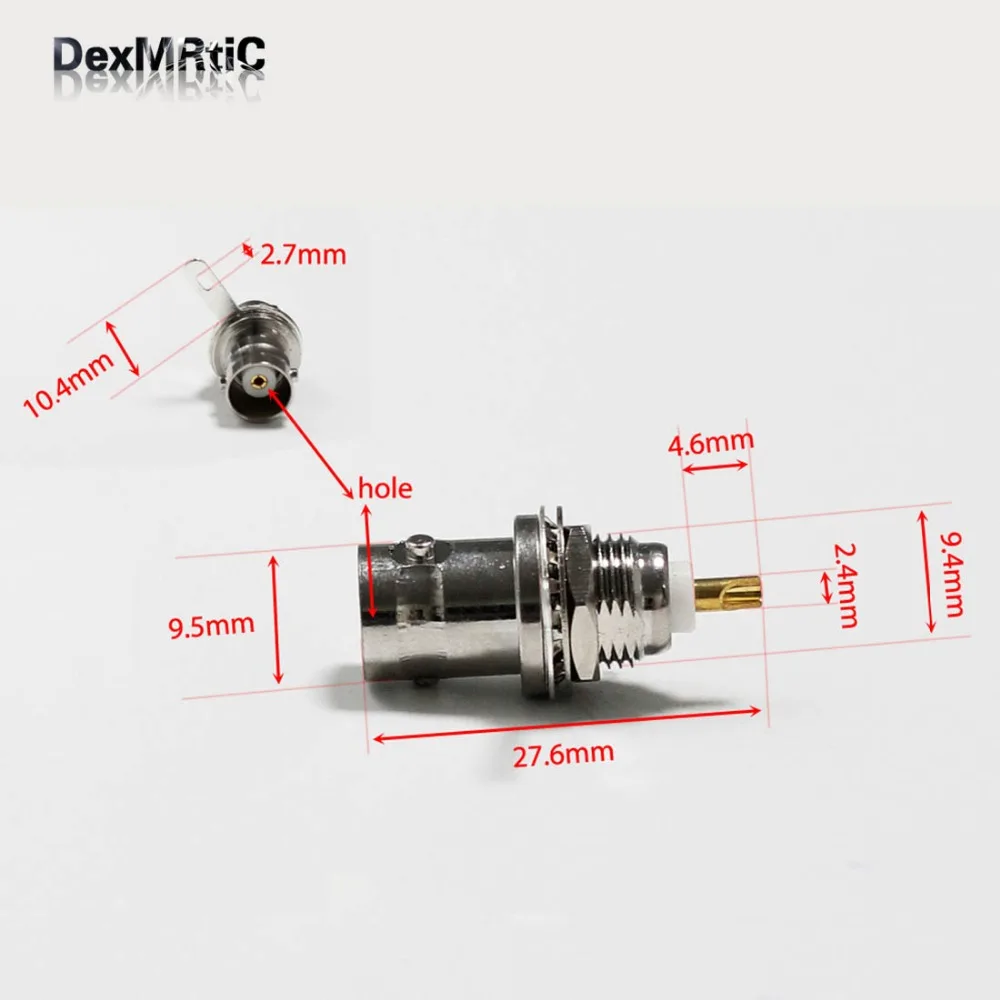 1 шт. BNC разъем Гнездовой панели крепление Быстрый нажим с гайкой и припой чашки
