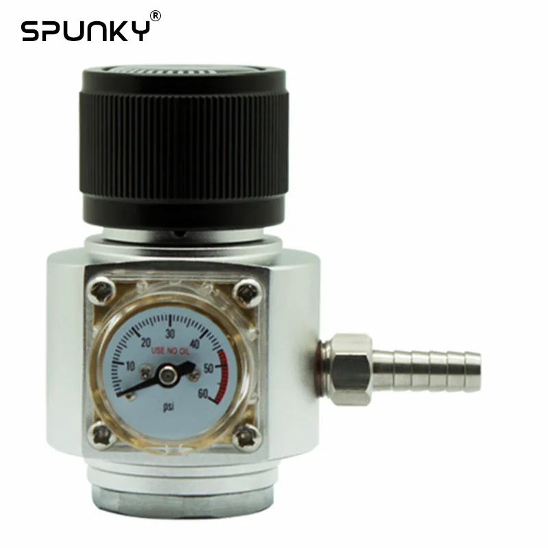 

Portable Mini CO2 Regulator with Pressure Gauge for Homebrew Beer Kegging Thread Tr21*4