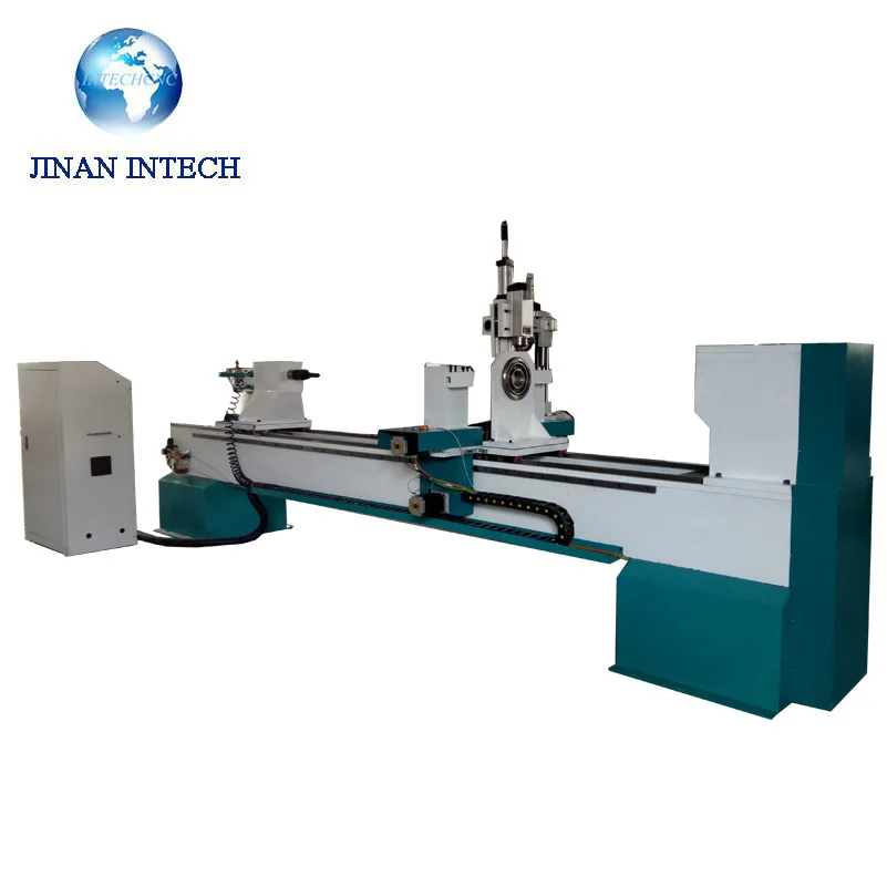 300x3000MM Double Cutters 3 axis cnc lathe for wood