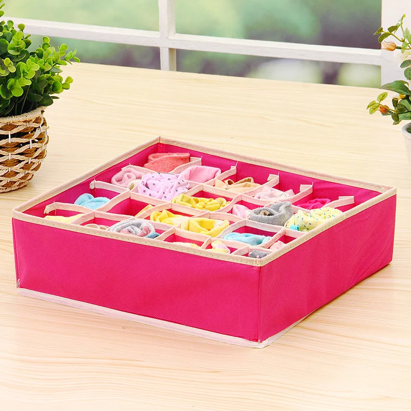 4PCS Storage Boxes Underwear Divider Drawer Lidded Closet Organizer Ropa Interior Organizador For Ties Socks Shorts Bra