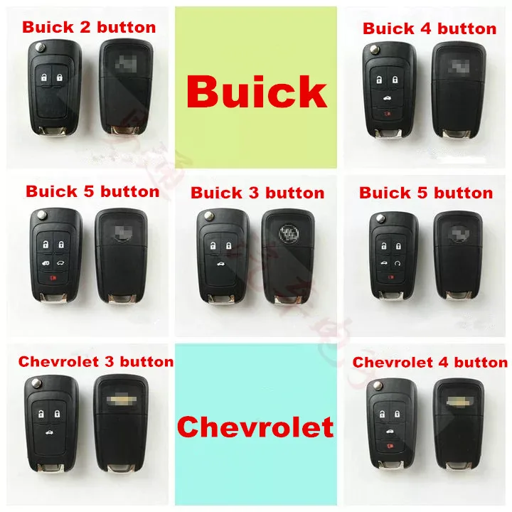 

Remote Key Case Plastic Shell Cover For Buick And Chevrolet with key blade,no chip inside