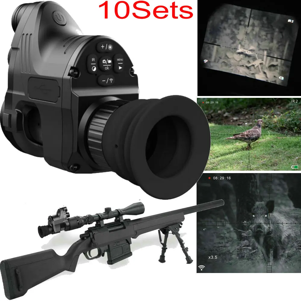 10sets PARD NV007 Night Vision Optics Monocular for Riflescope w/ Wifi