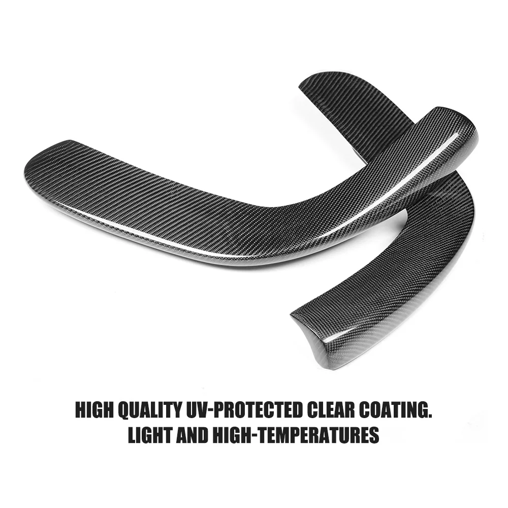 Carbon Fiber Auto Car Aprons Front Bumper Splitters Lip Flaps Cupwings For BMW E39 M5 Bumper Base S