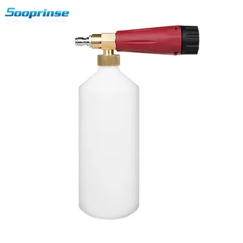 

Sooprinse Foam Lance with 1/4" Quick Connector Generator foam nozzle 1 Liter Bottle for High Pressure Washer Auto Tool carcher